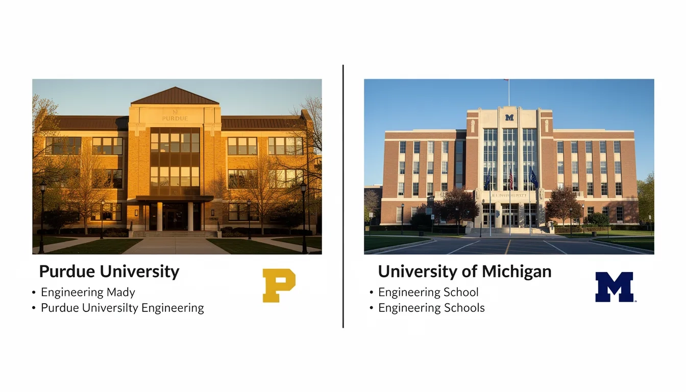 Purdue vs Michigan engineering school comparison
