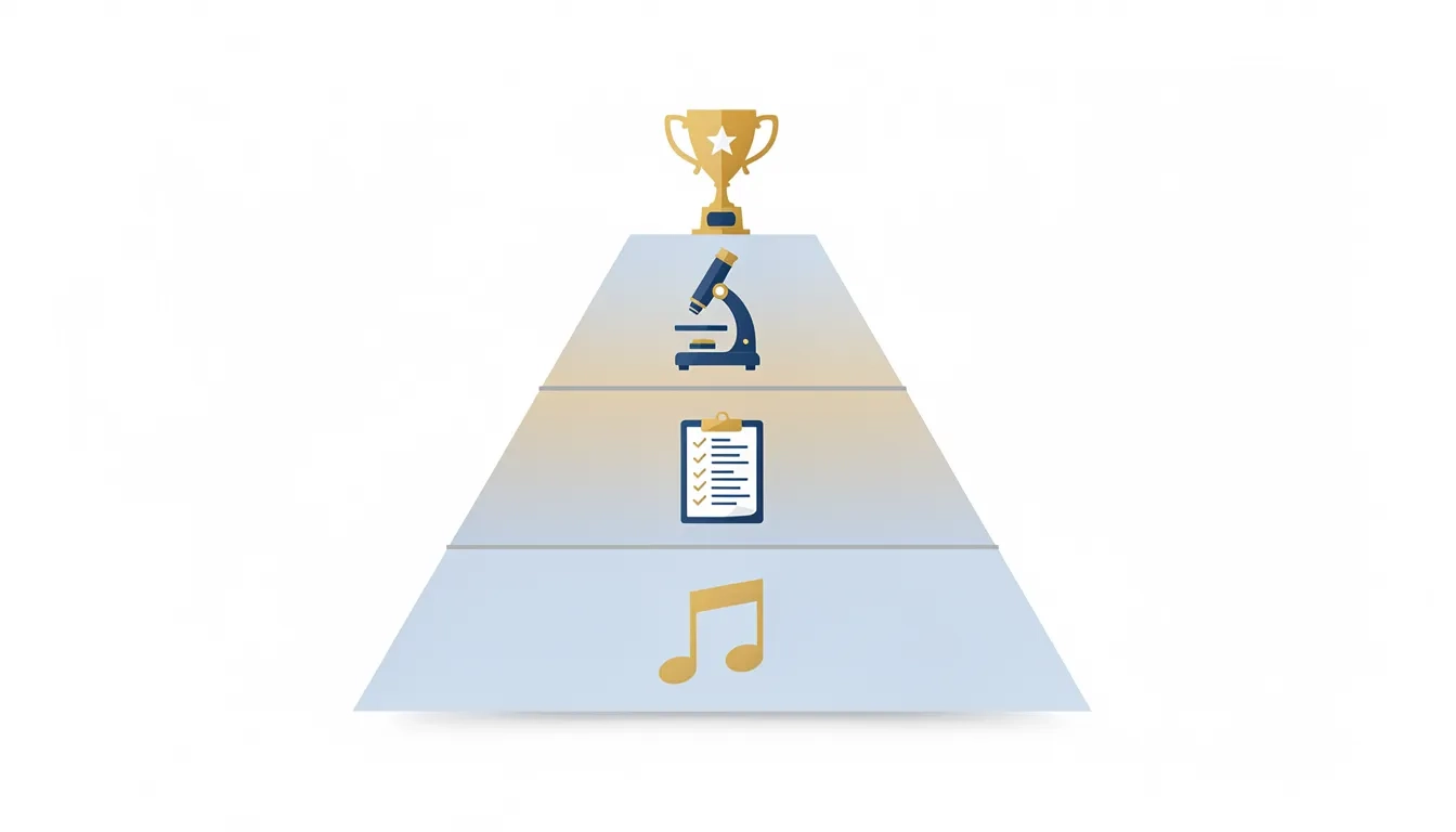 Four-tier activity ranking framework used by college admissions officers