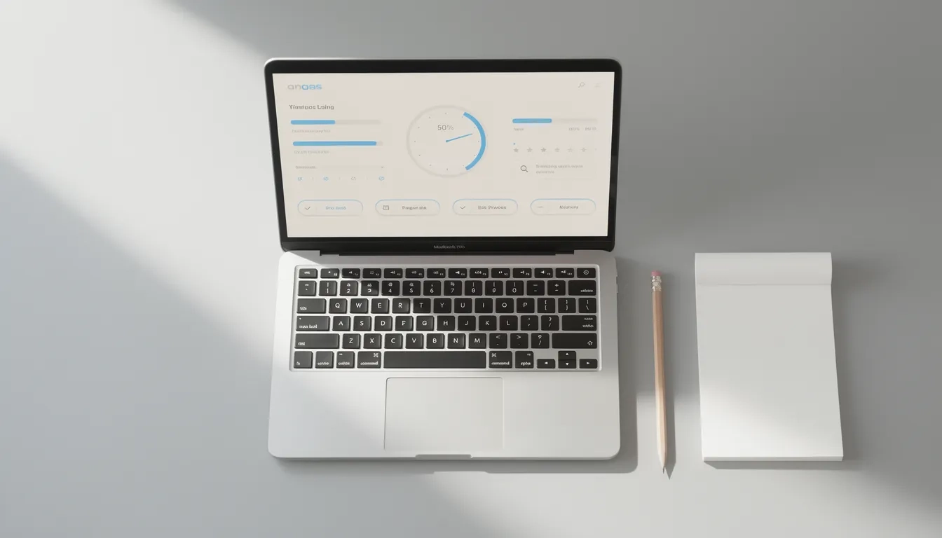 Laptop showing a digital SAT test interface with timer