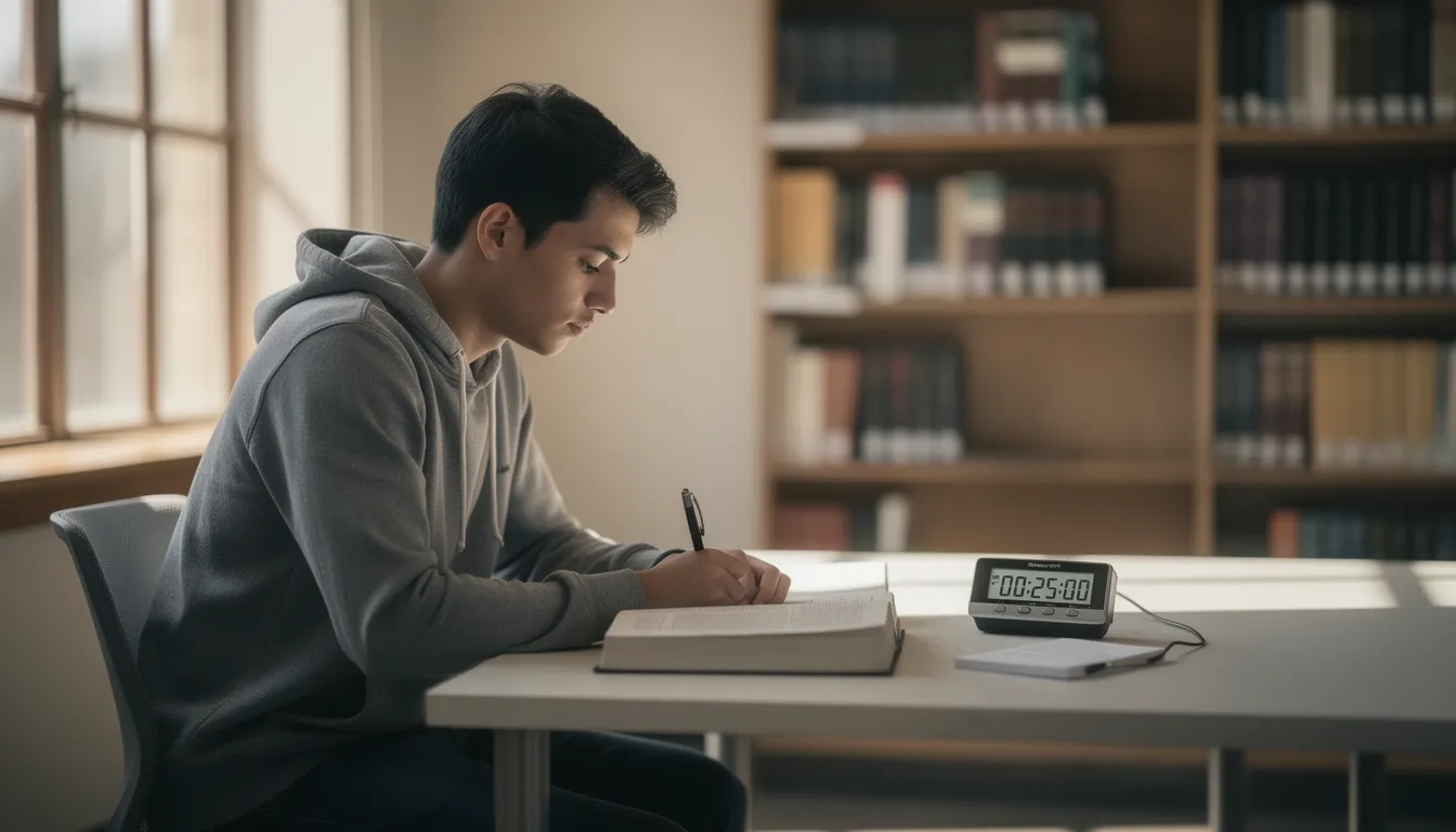 Pre-med student studying for the MCAT CARS section