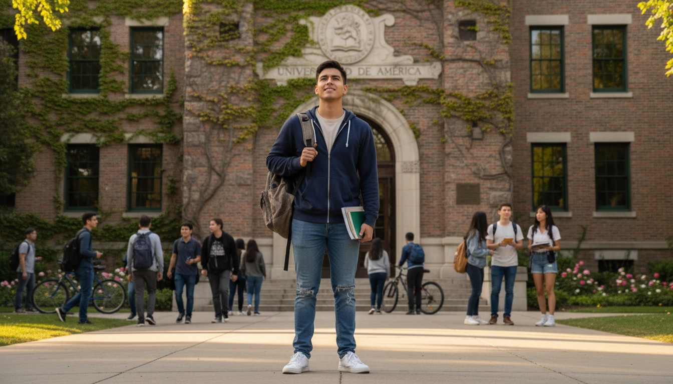 Undocumented student on college campus