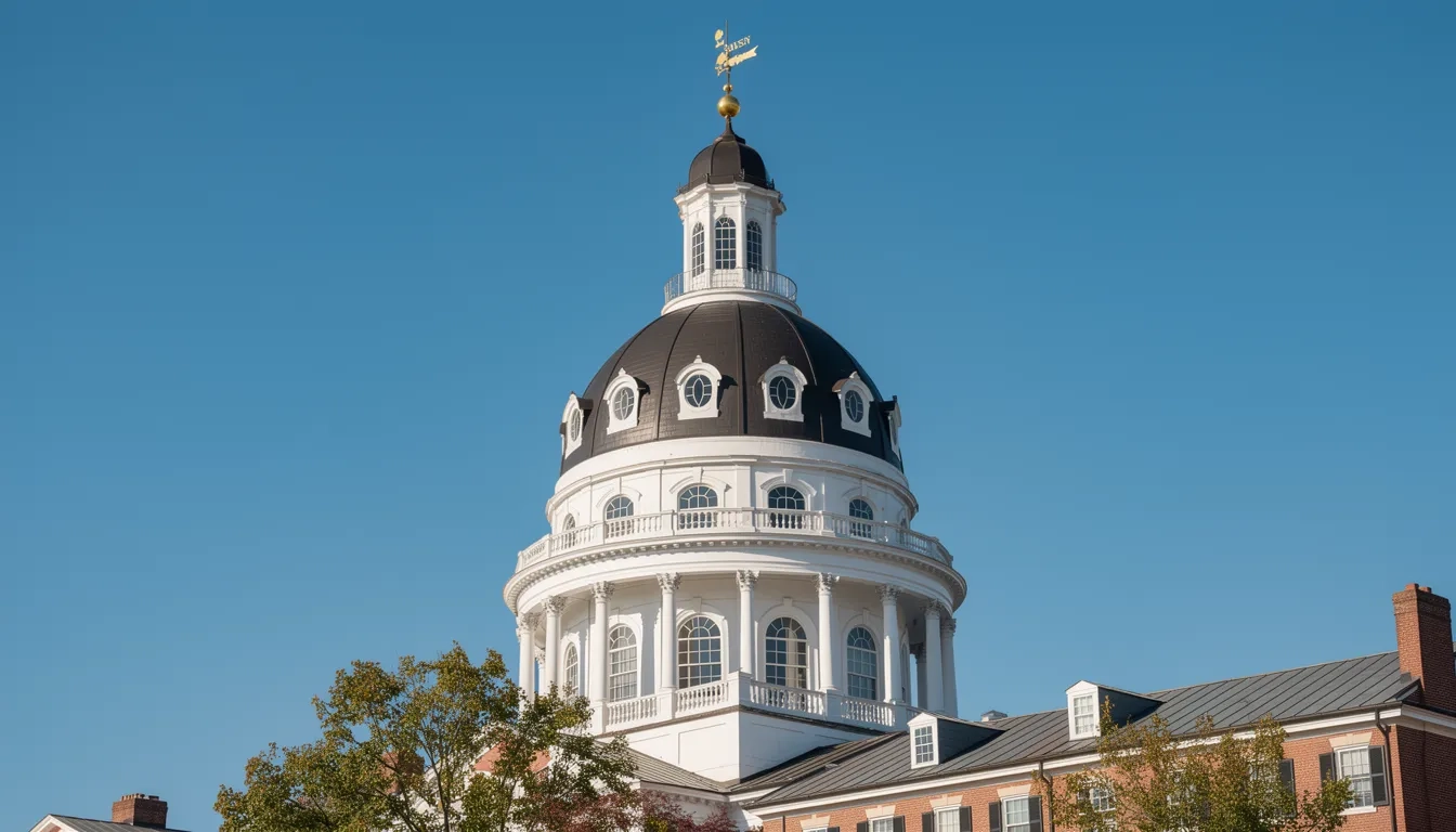 Maryland State House dome in Annapolis