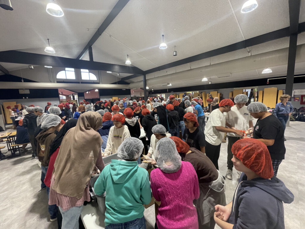 How one California school came together to pack 20,000 meals for the holidays