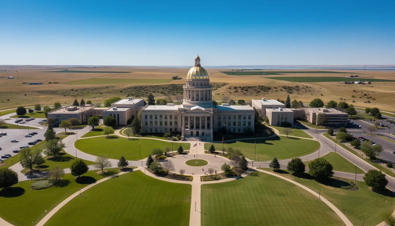 North Dakota State Capitol building in Bismarck
