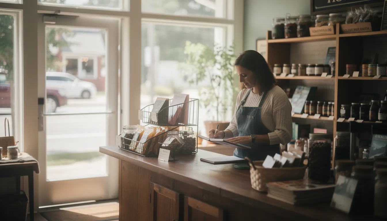 North Carolina small business owner in their storefront