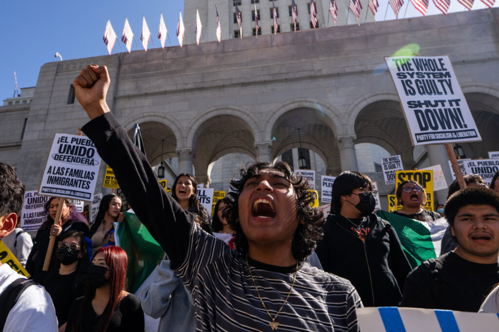 California students join nationwide anti-ICE protest