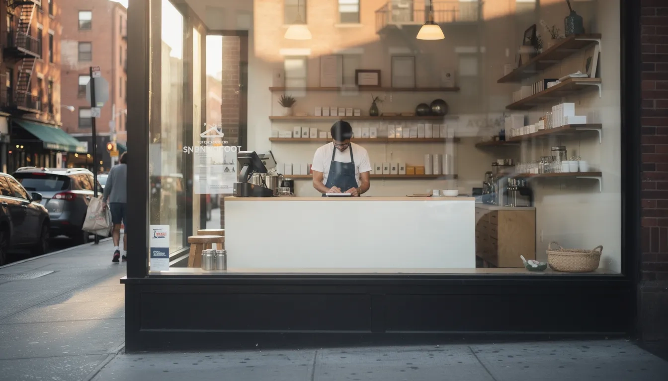 New York small business owner in their shop