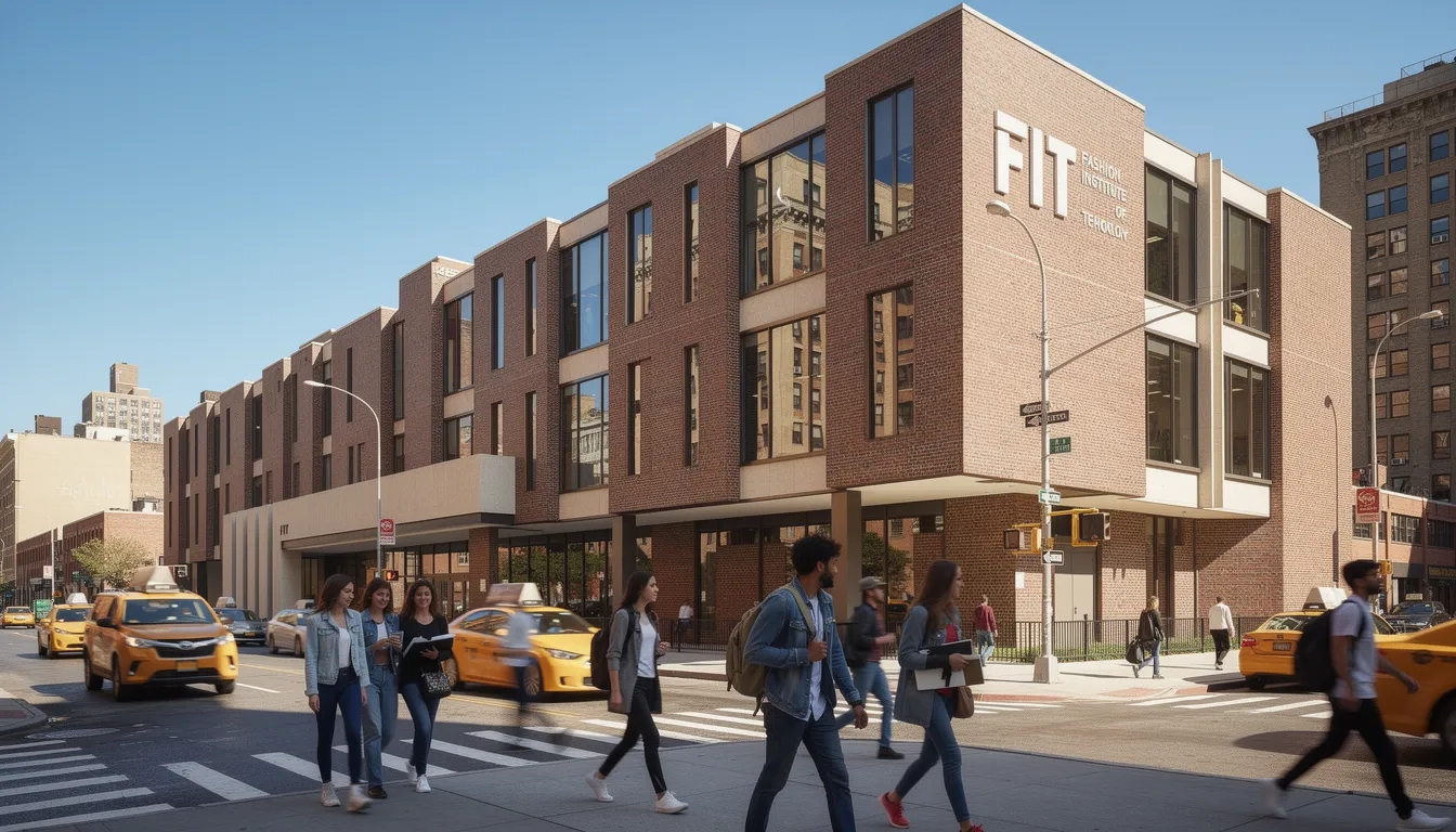Fashion Institute of Technology campus exterior in Manhattan