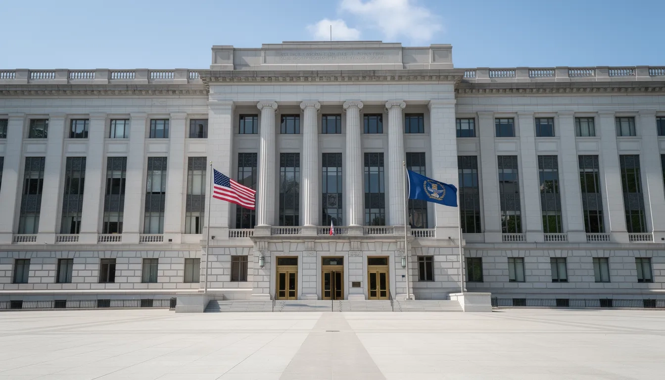 New York State government building representing HESC and TAP administration