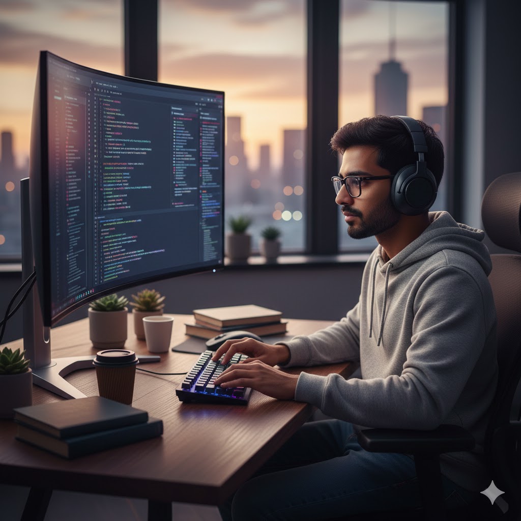 web developer coding robotics technician working in an auto manufacturer diagnostic medical sonographer with patient students walking in front of a trade school students touring community college campus - career in the trades