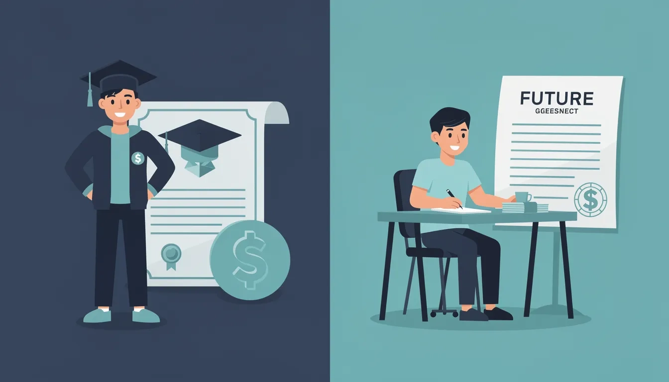 Two models of job guarantee bootcamps: upfront tuition versus income share agreement
