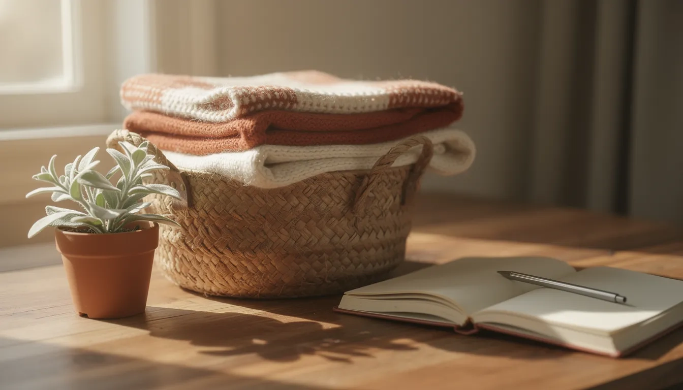 Warm still life of community care items representing online social work degree programs