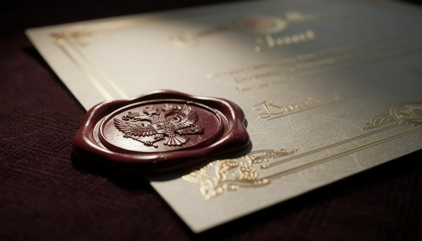Embossed accreditation seal and certificate representing verified marketing programs
