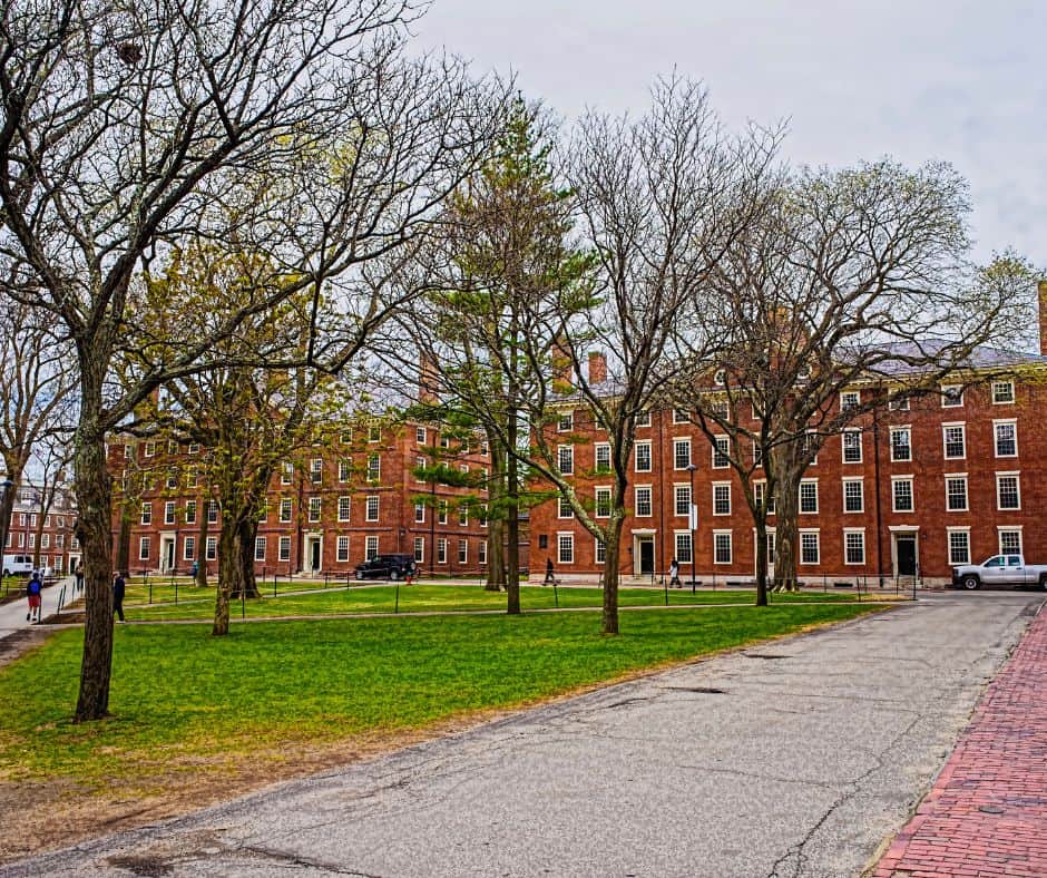 hollis hall and stroughton hall, part of The Yards at harvard