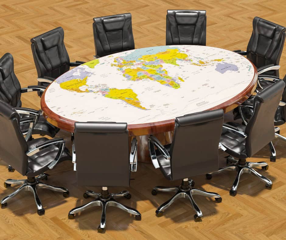 preparing for a political meeting