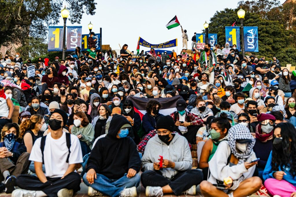 As protests surge across college campuses, student journalists report from the front lines