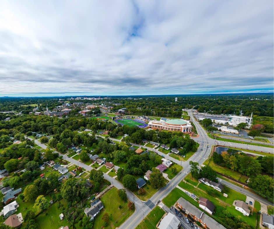 view of the High Point University campus in North Carolina