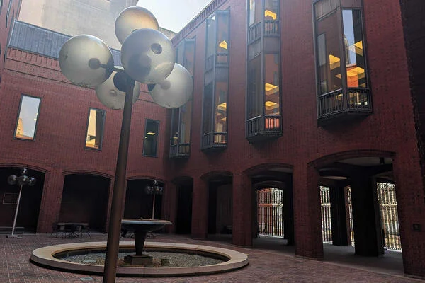 Courtyard of the United States Court of Claims building.