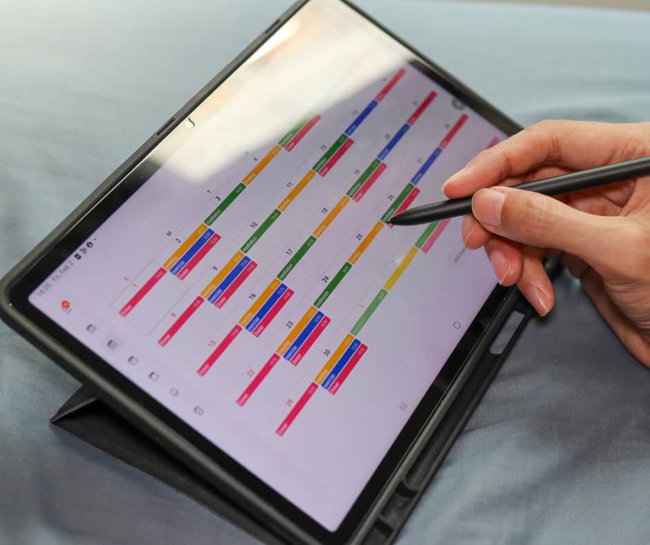 having a digital planner helps with time management