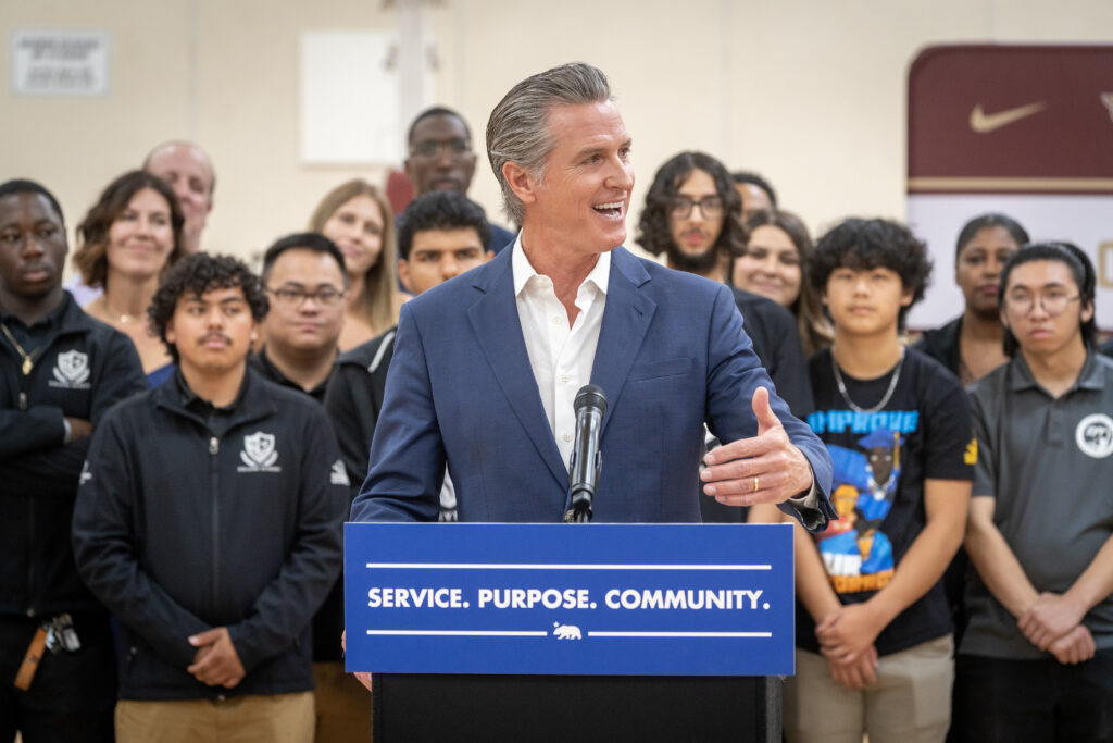 After Charlie Kirk’s killing, Newsom launches service challenge for young men