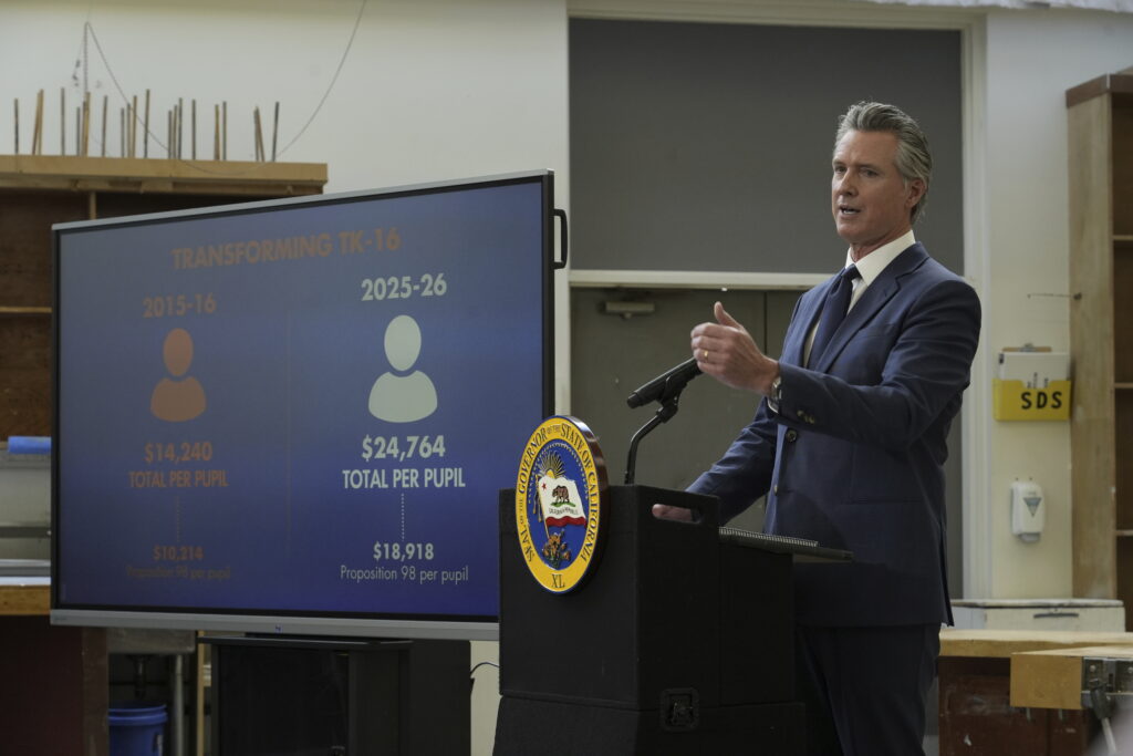 Gov. Newsom proposes stable California school funding in 2025-26 with an ominous warning