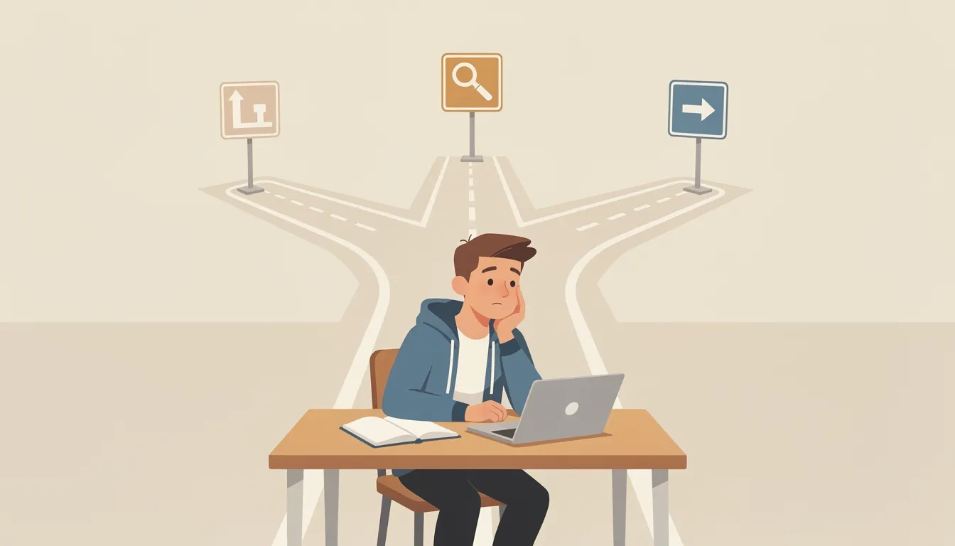 Three diverging paths representing nonprofit formation options for students