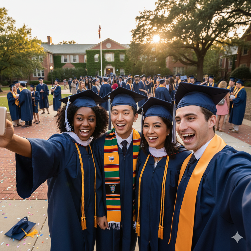 group of graduating students