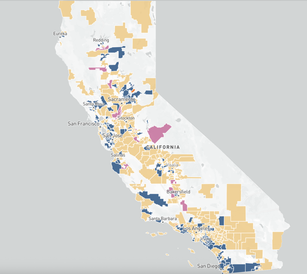 Interactive map: Decline in girls’ math performance in California schools