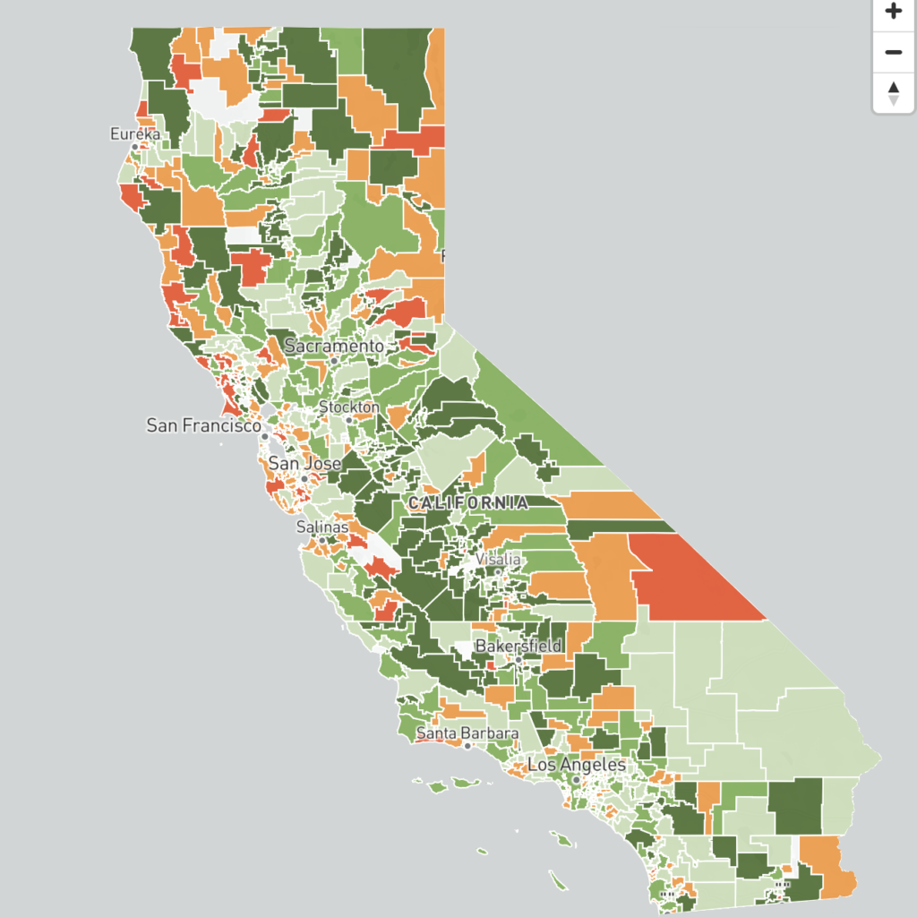 Interactive Map: Chronic absenteeism up in nearly a third of 930 California districts