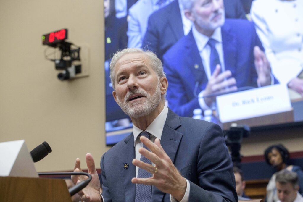 UC Berkeley chancellor tells Congress of commitment to protect Jewish students, but defends free speech