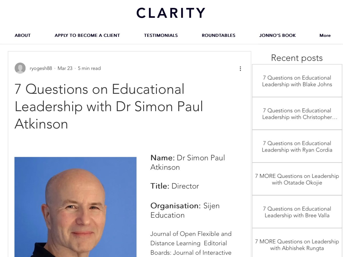 7 Questions with Dr. Simon Atkinson