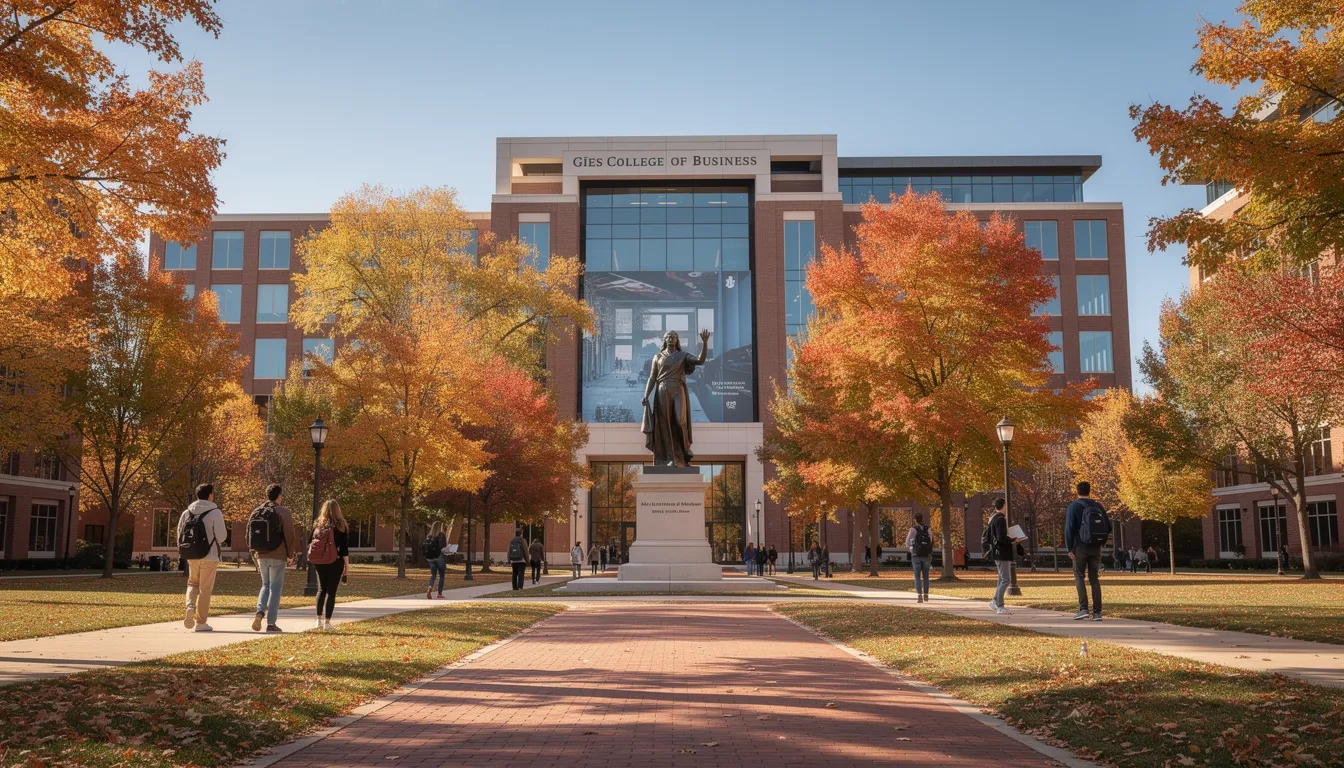 University of Illinois Urbana-Champaign campus, home of the #1 ranked Gies College of Business for undergraduate accounting
