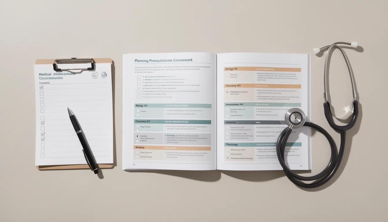 Course catalog and checklist for PA school prerequisite planning