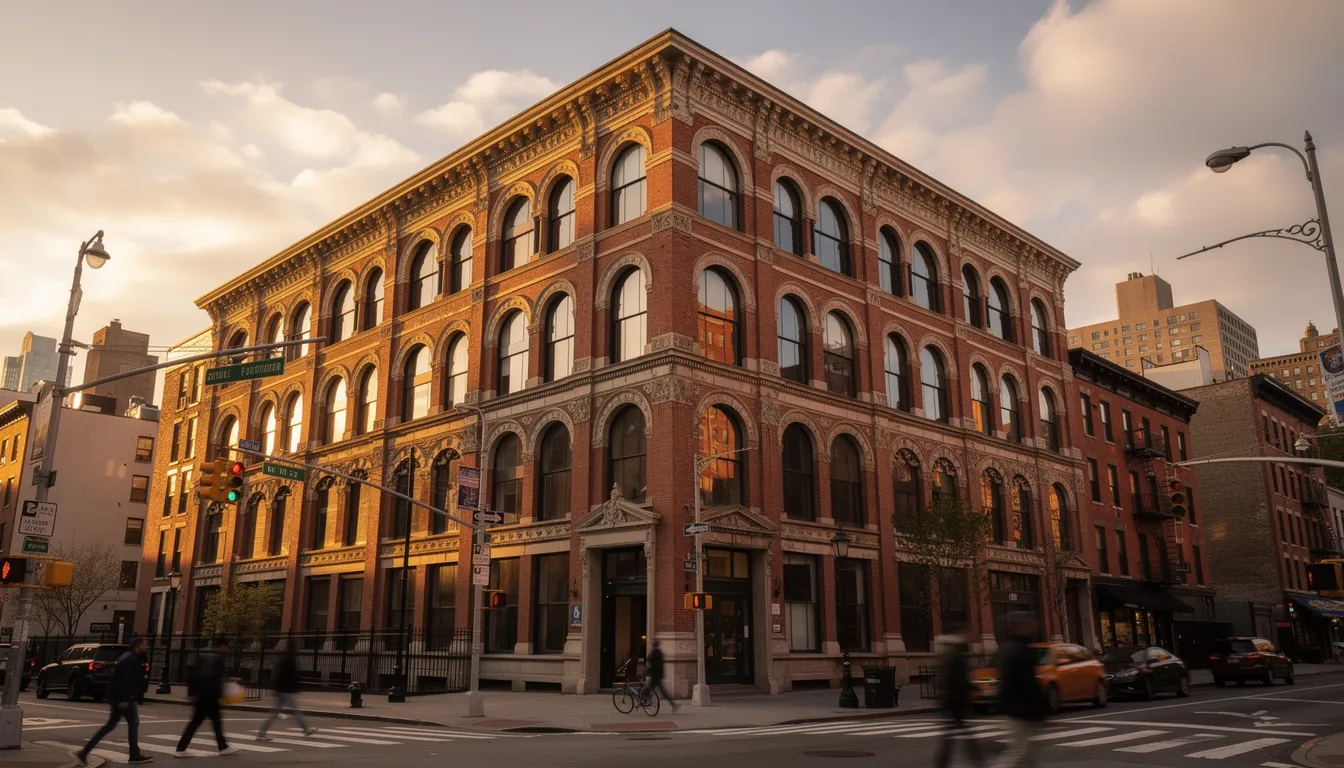 The historic Cooper Union Foundation Building on Astor Place in Manhattan