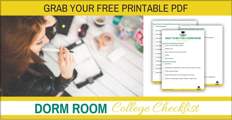 Download free college dorm room checklist