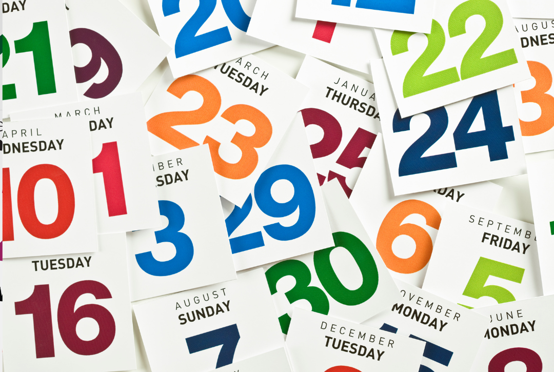 various deadline dates