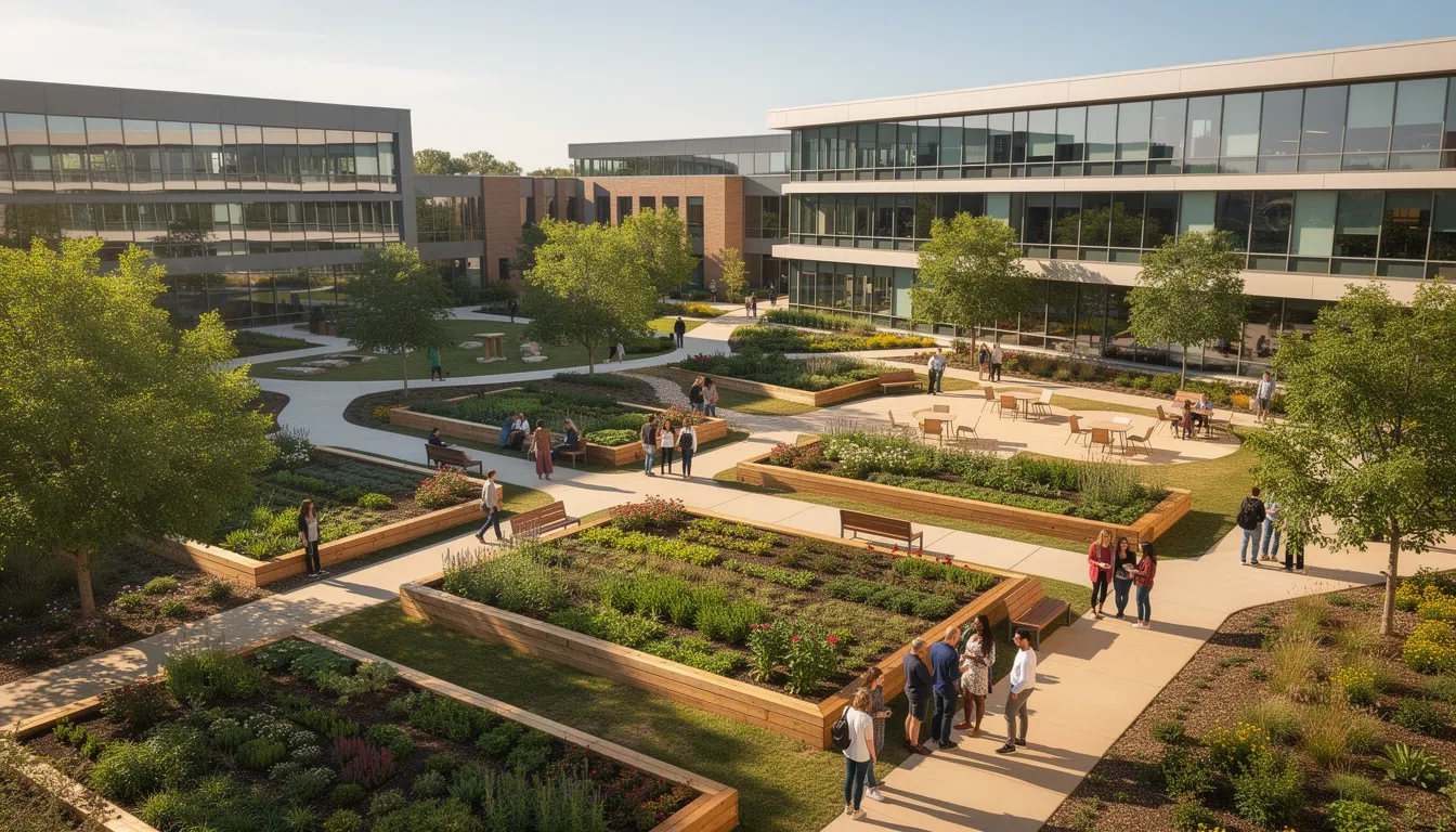 Large-scale nonprofit organization campus showing the sector's true size and professional scope