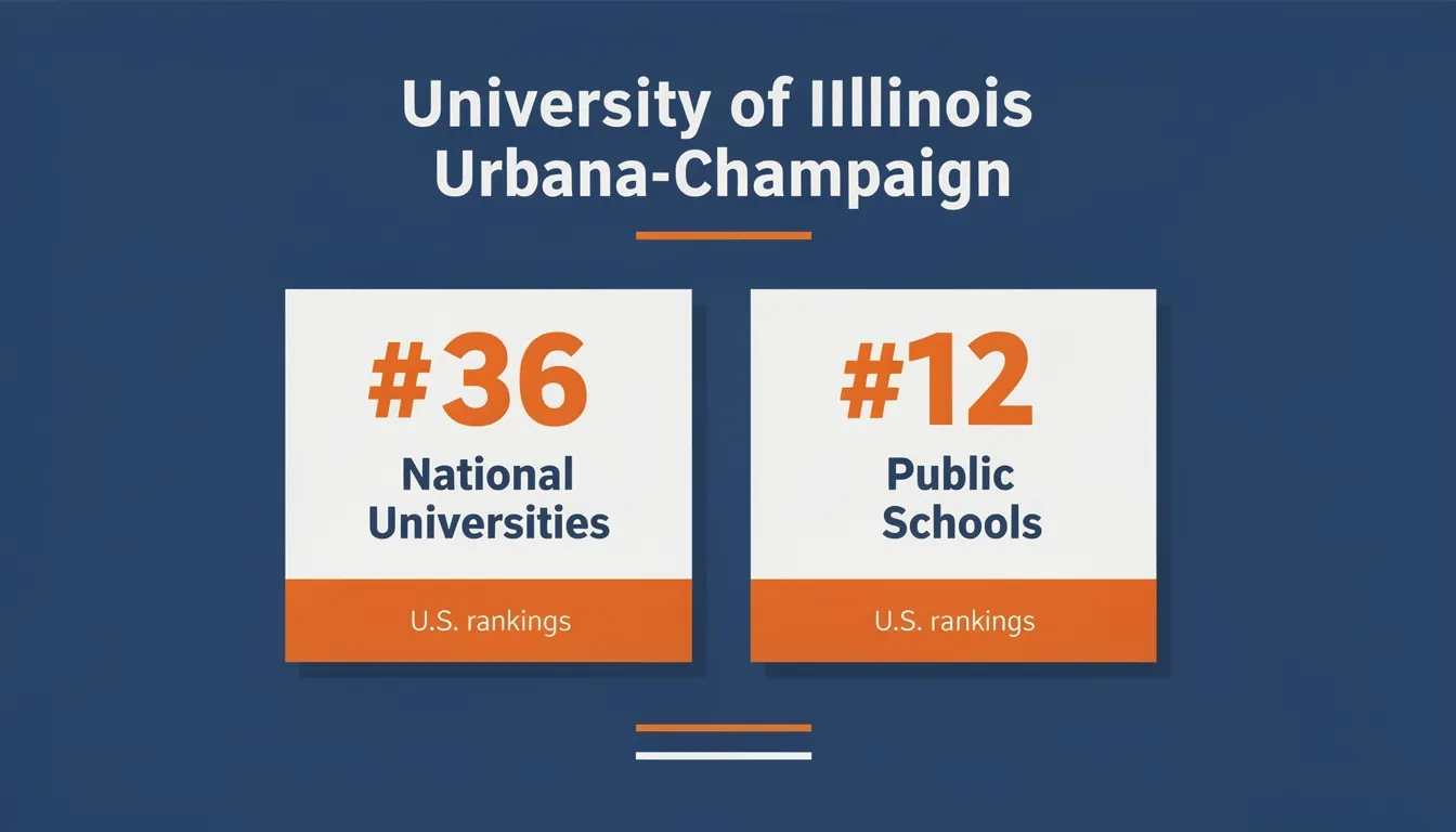 UIUC 2026 US News rankings: #36 National Universities, #12 public schools