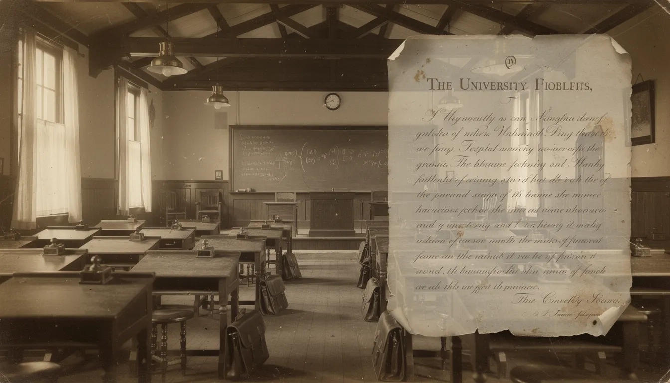 Historical university lecture hall evoking the early 20th century origins of the Carnegie Unit credit system