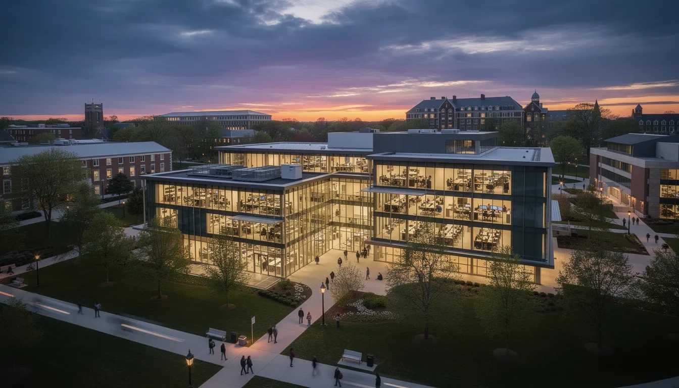 MIT, Stanford, and Carnegie Mellon university campus buildings representing America's top AI research institutions