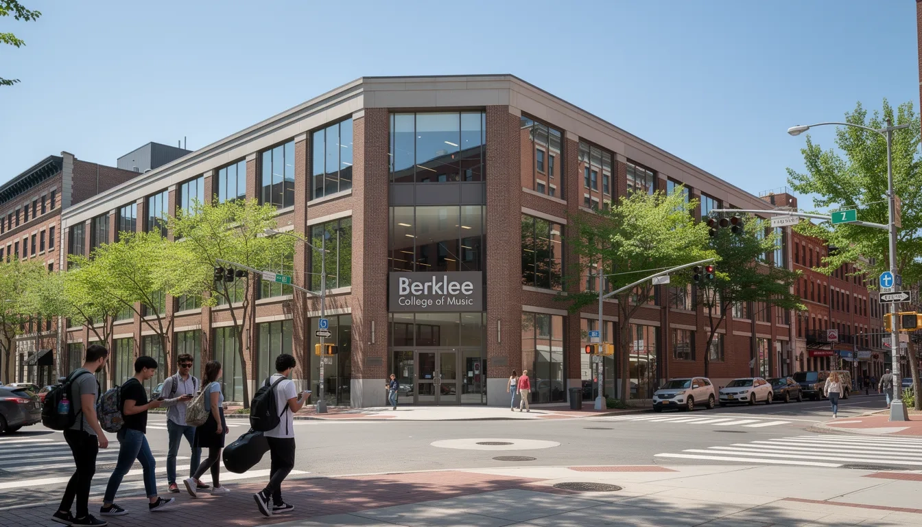Berklee College of Music campus on Massachusetts Avenue in Boston