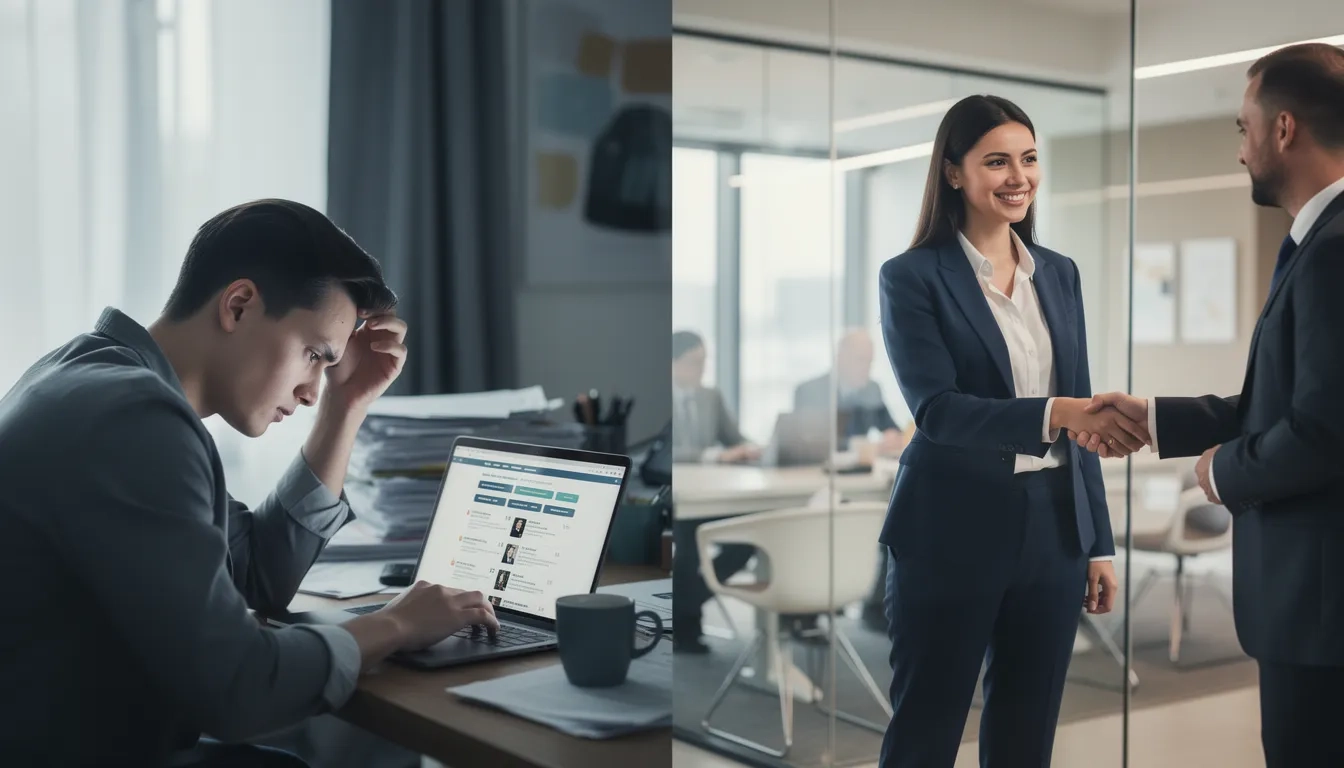 The visible versus hidden job market — online job boards versus direct networking connections
