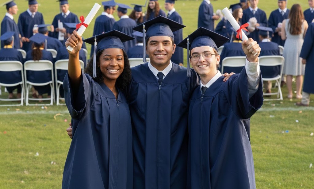 graduates posing for a photo