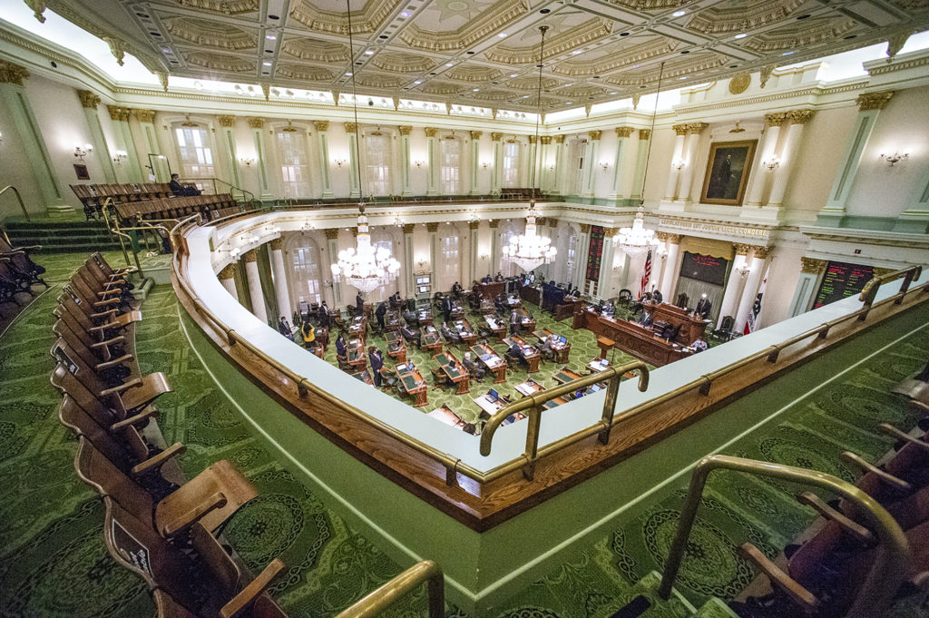 California Assembly chambers.