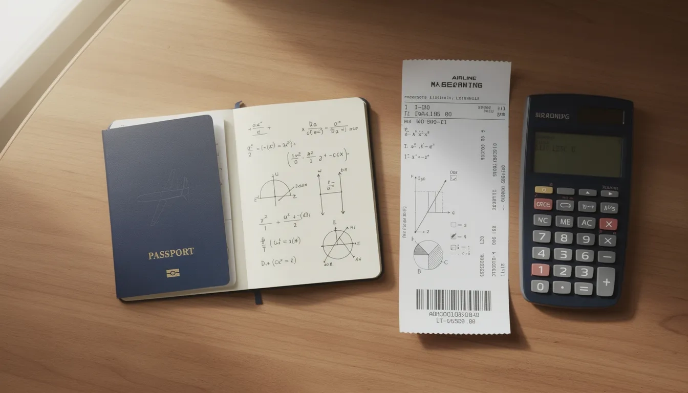 Passport and engineering notebook representing STEM majors studying abroad