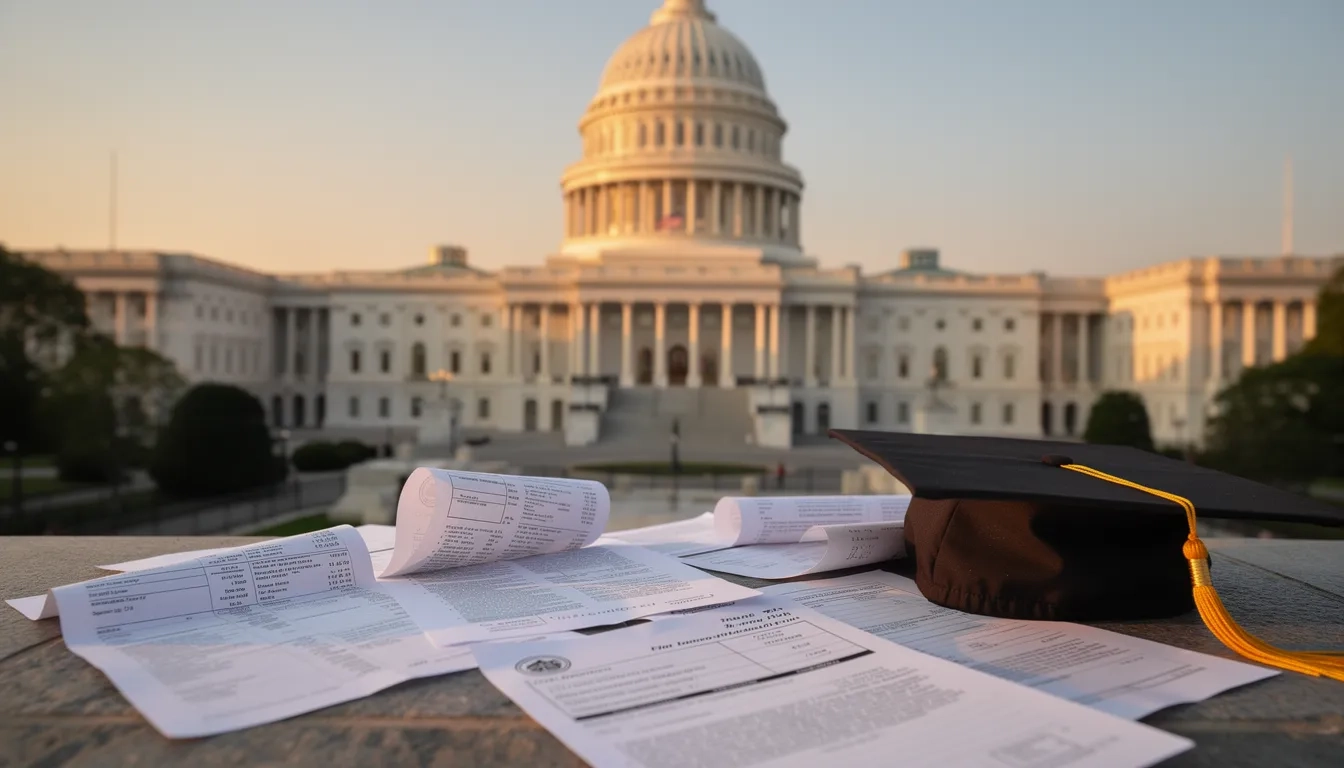 US Capitol building representing federal and state student loan policy