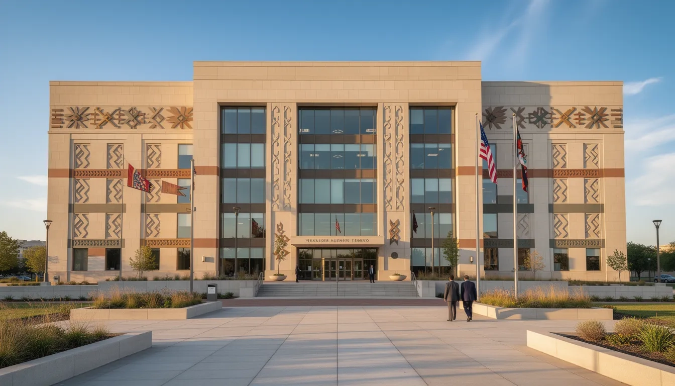 Bureau of Indian Education federal building representing the BIA Higher Education Grant program